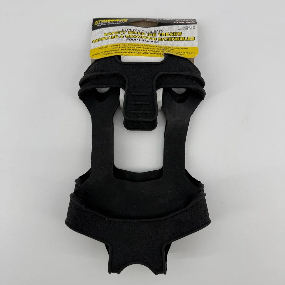 HT‎ Safety Gear Stretch On Cleats Ice Treads Black Size 8 to 10 SureGrip